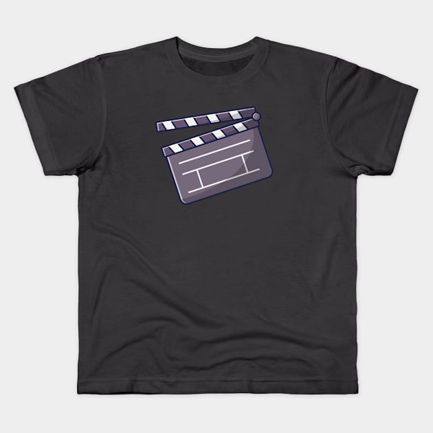 Clapperboard Kids T-Shirt by KH Studio